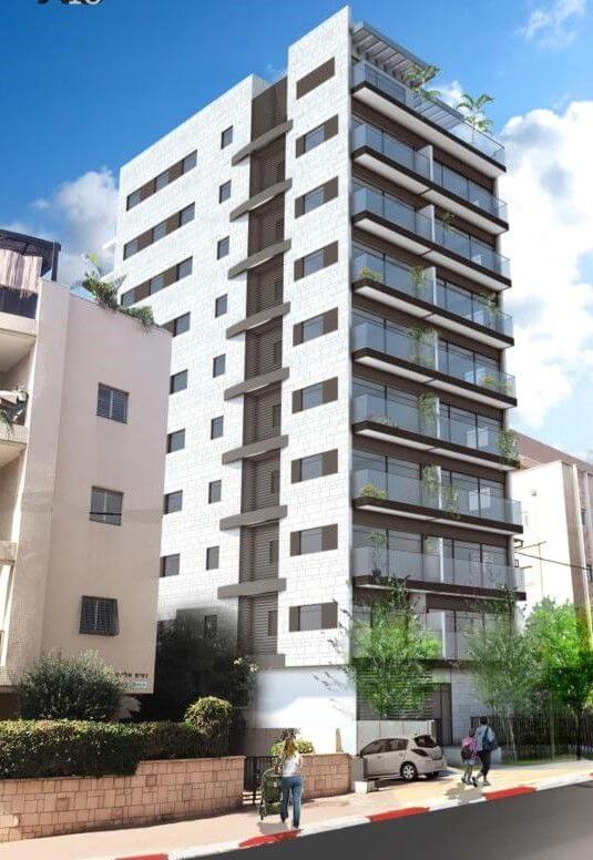 הרב קוקיס 18 בת ים הריסת בנין ותיק והקמת מבנה חדש הכולל 28 דירות מגורים