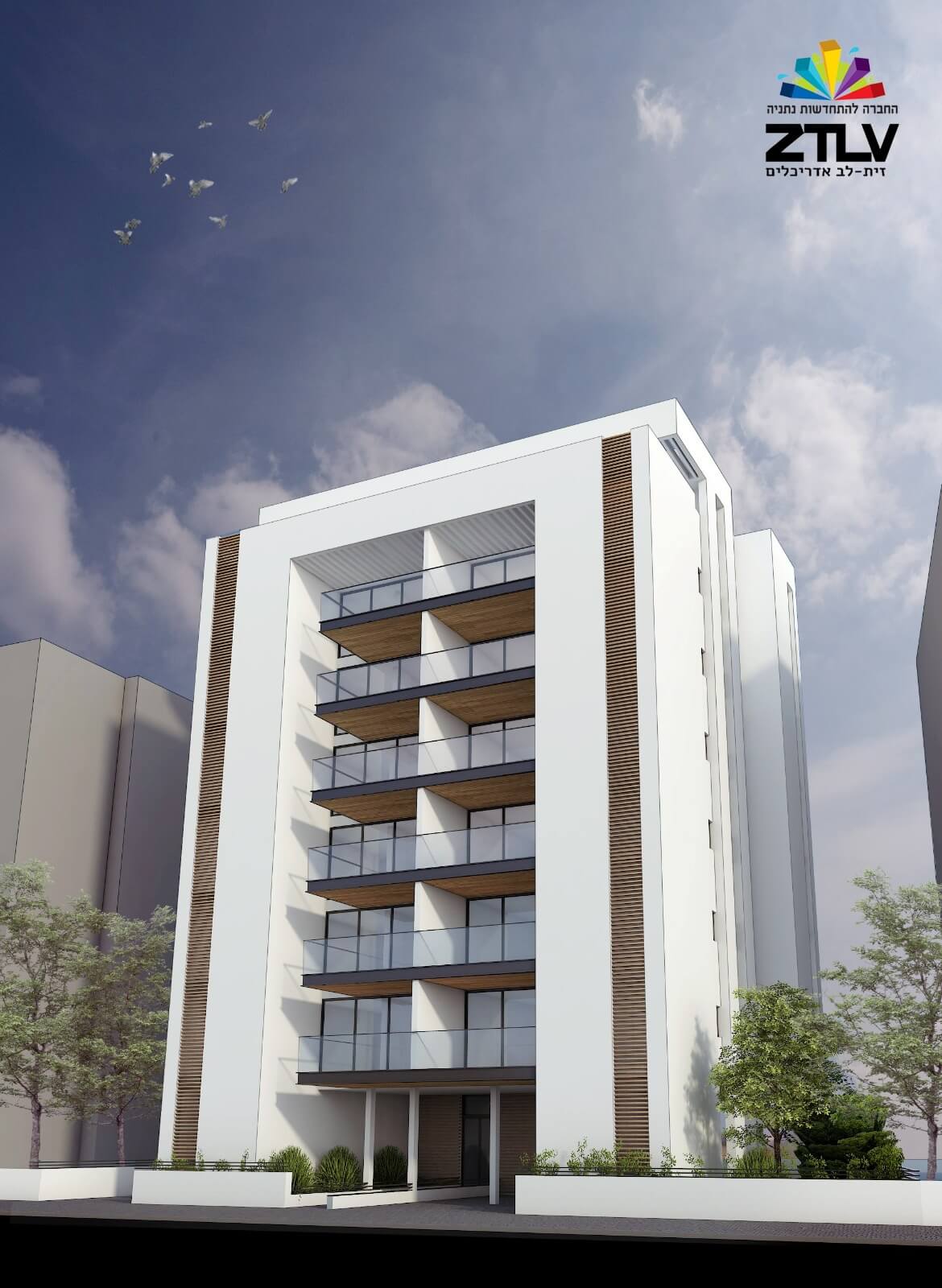 סמילנסקי 69 נתניה חיזוק בניין קיים ותוספת 10 יח"ד